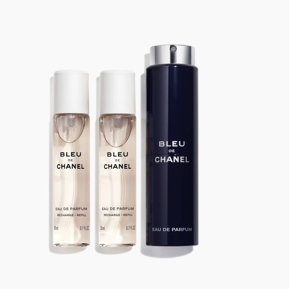 Auth 2 New CHANEL Men Bleu de CHANEL Refills for atomizer (not included)